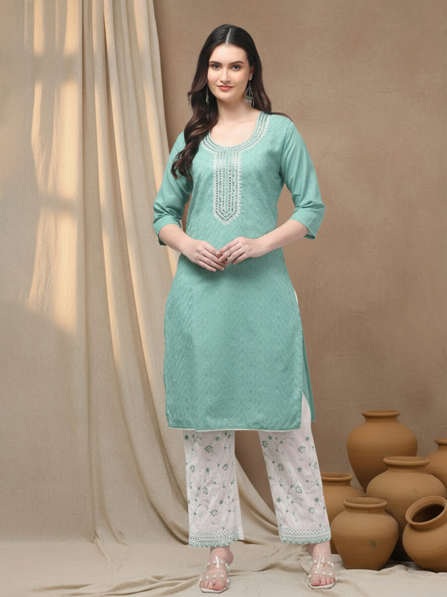 Aronita Woman Mint Green Suit Set - Image 2