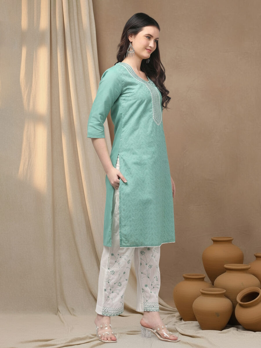 Aronita Woman Mint Green Suit Set - Image 3
