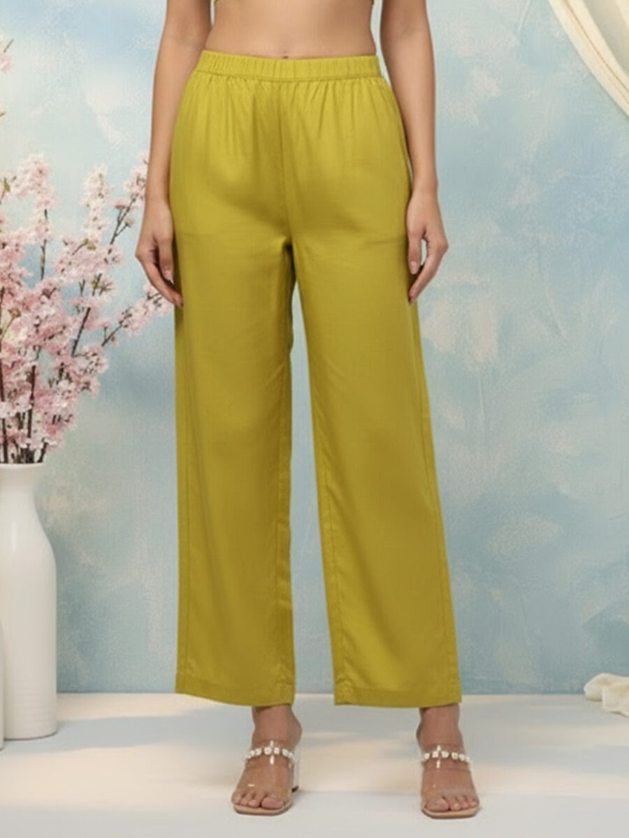 Aronita Mustard Woman Embroidered Suit Set - Image 6