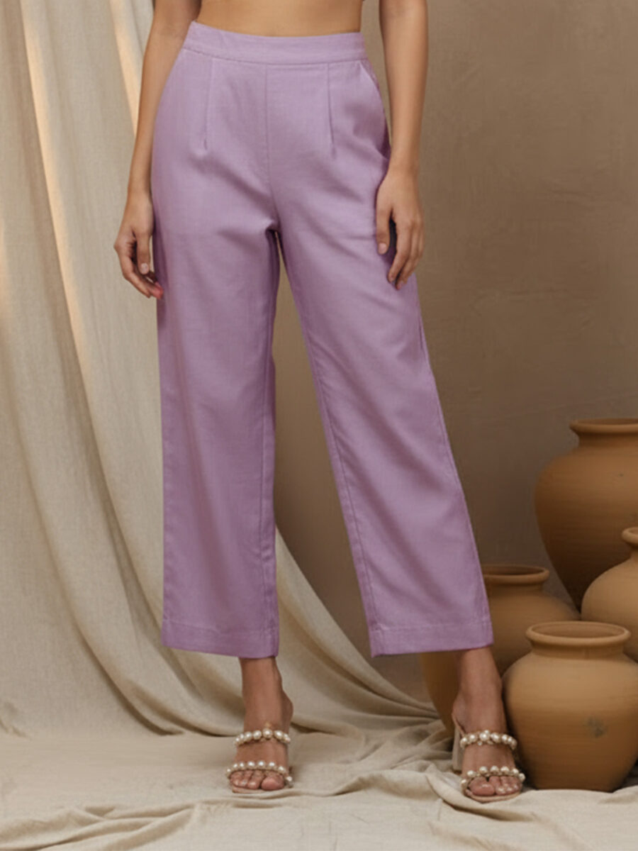Aronita Lilac Woman Embroidered Suit Set - Image 6