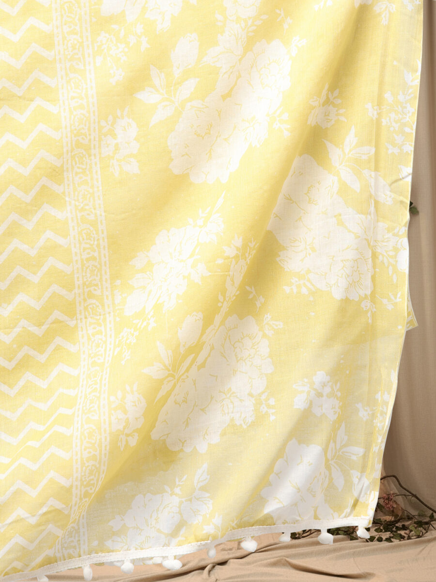 Aronita Woman Yellow Embroidered Suit Set - Image 8