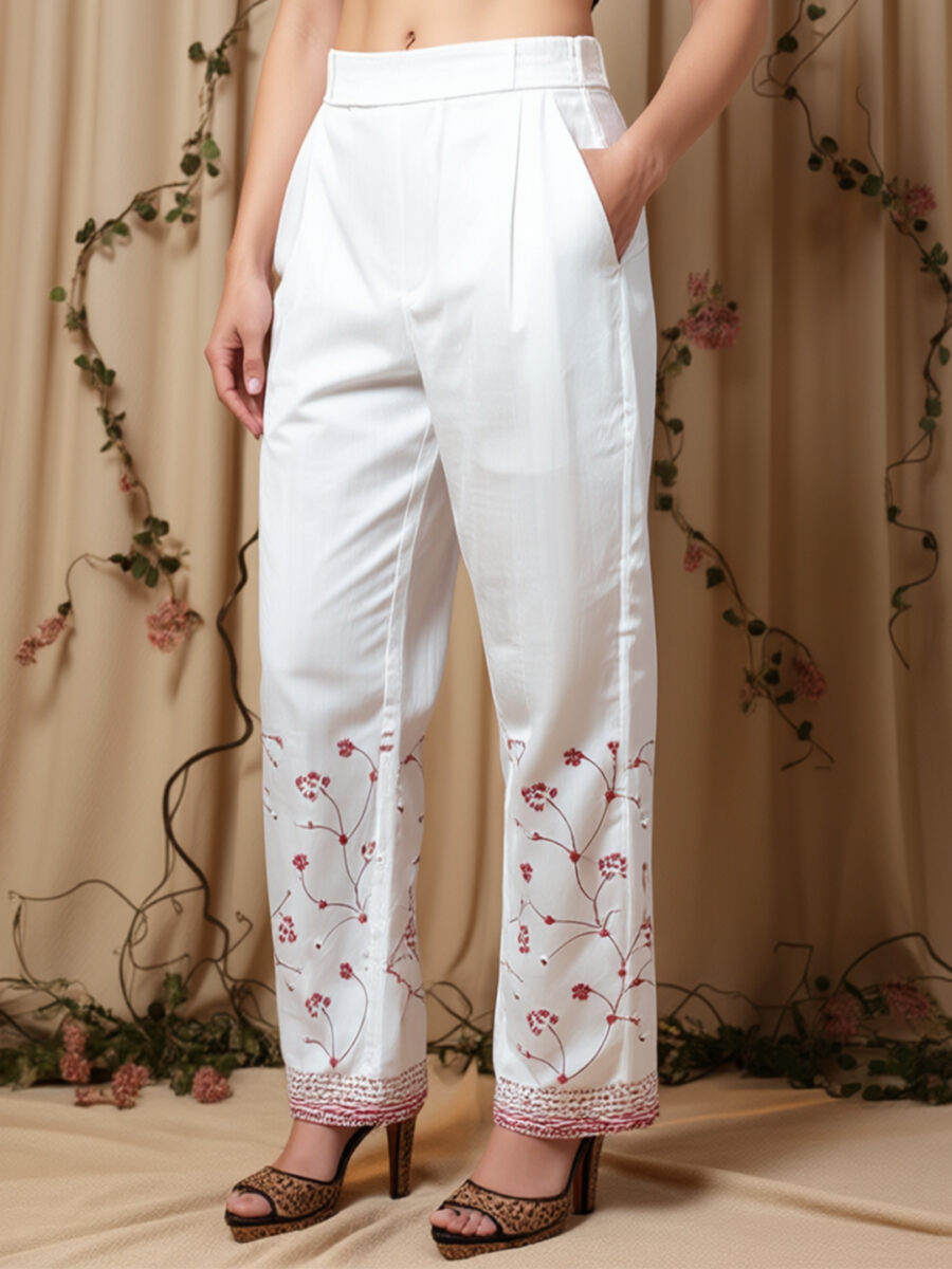 Aronita Women Thread Work  Pure Cotton Suit Set - Image 6